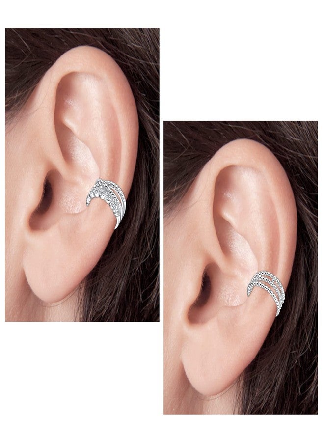 JFORYOU Ear Cuff for Women Non-Piercing Clip On Cartilage Helix Wrap Earrings Magnetic Fake Helix Conch Ear Stud - Image 4